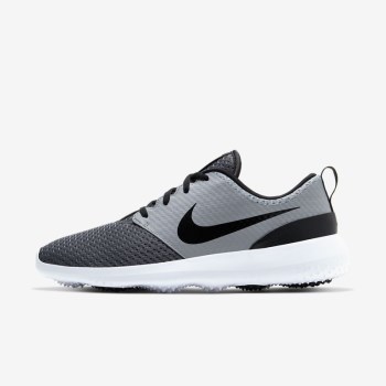 Nike Roshe G - Férfi Golf Cipő - Sötét Szürke/Szürke/Fekete